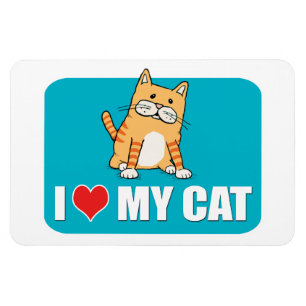 Íman Eu amo meu ímã do gato