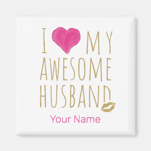 Íman Eu amo meu incrível marido casando no aniversário