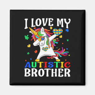 Íman Eu Amo Meu Irmão Autista Autismo Dia da Consciênci