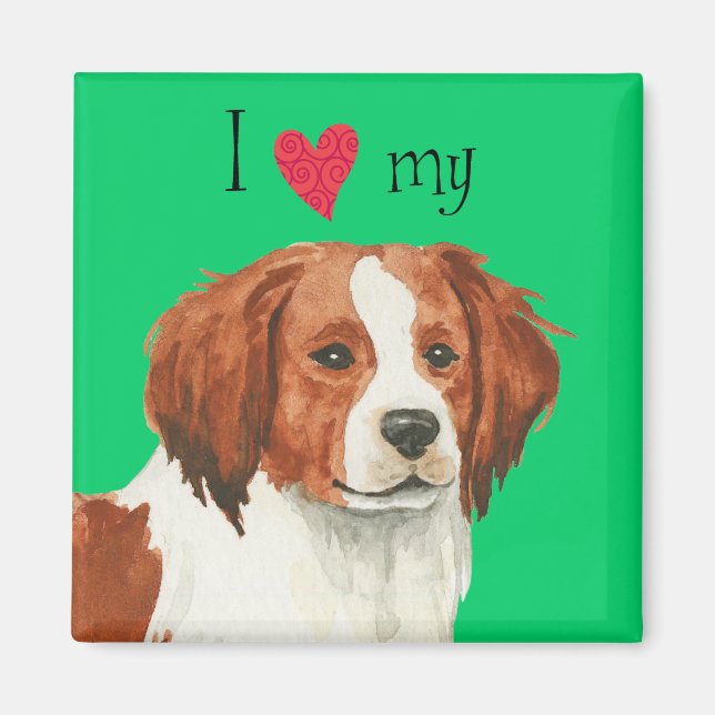 Íman Eu amo meu Kooikerhondje (Frente)