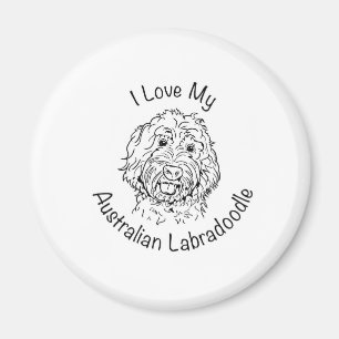 Íman Eu amo meu Labradoodle australiano