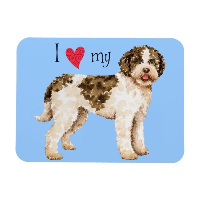 Íman Eu amo meu Lagotto (Horizontal)