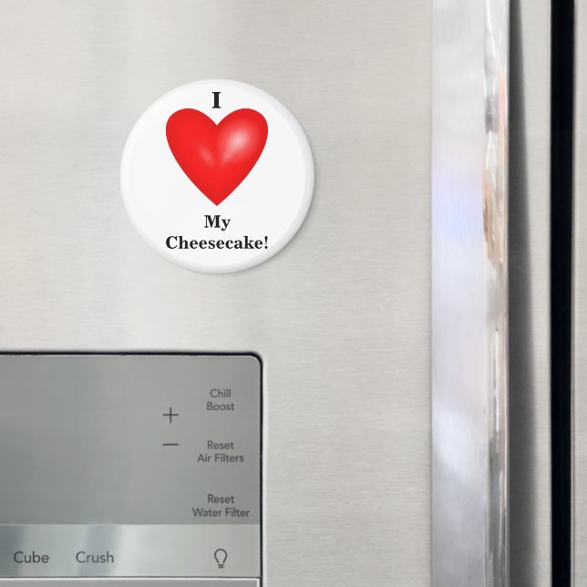 Íman Eu Amo Meu Magneto De Cheesecake (In Situ (Fridge))