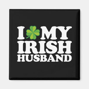 Íman Eu Amo Meu Marido Irlandês Casal Dia de São Patríc