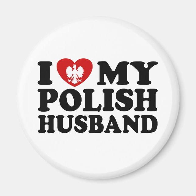 Íman Eu Amo Meu Marido Polonês (Frente)