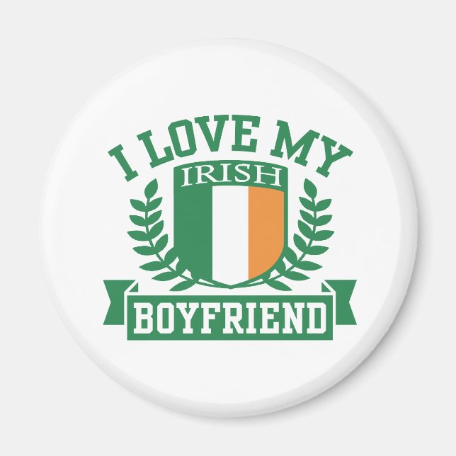 Íman Eu Amo Meu Namorado irlandês (Frente)