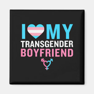 Íman Eu Amo Meu Namorado Transgênero Orgulho Lgbt Valen