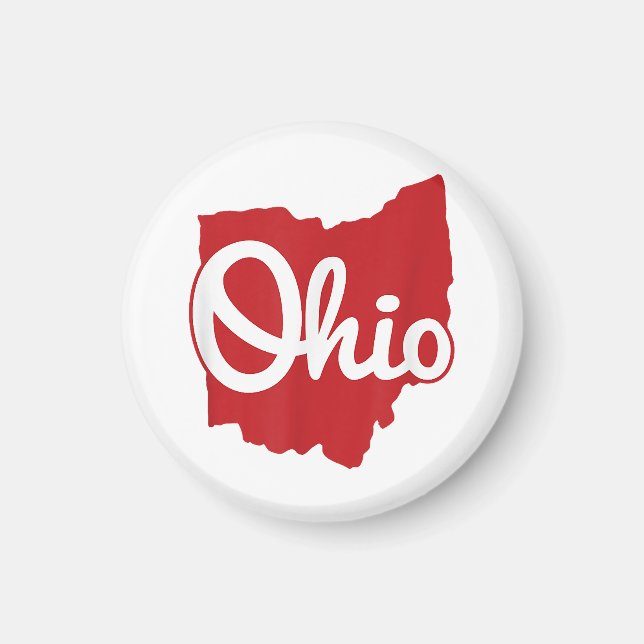 Íman Eu Amo Meu Ohio Home Script Ohio (Frente)