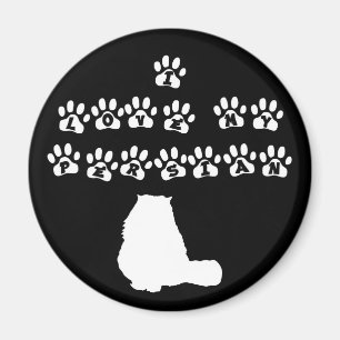 Íman Eu amo meu persa--Texto branco