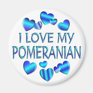 Íman Eu amo meu Pomeranian