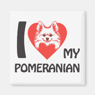 Íman Eu Amo Meu Pomeraniano - Bonito Dom De Sobrinho De