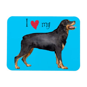 Íman Eu amo meu Rottweiler