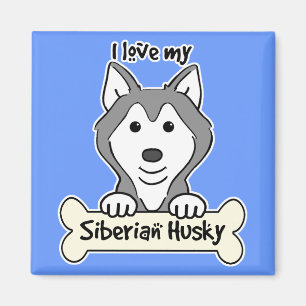 Íman Eu amo meu rouco Siberian