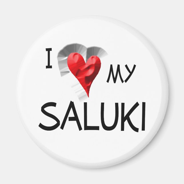Íman Eu Amo Meu Saluki (Frente)