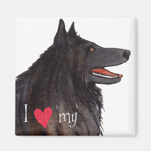 Íman Eu Amo meu Sheepdog Belga