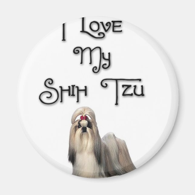 Íman Eu Amo Meu Shih Tzu (Frente)