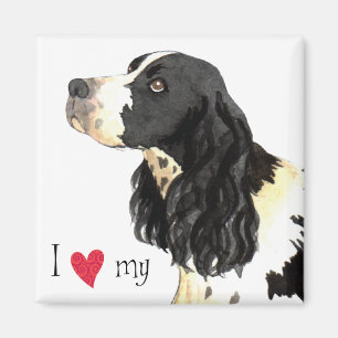 Íman Eu amo meu Spaniel de Springer inglês