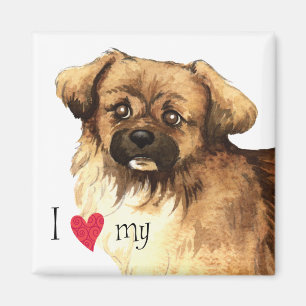 Íman Eu amo meu Spaniel tibetano