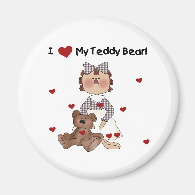 Íman Eu Amo Meu Urso De Teddy (Frente)