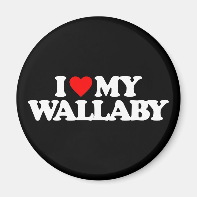 ÍMAN EU AMO MEU WALLABY (Frente)