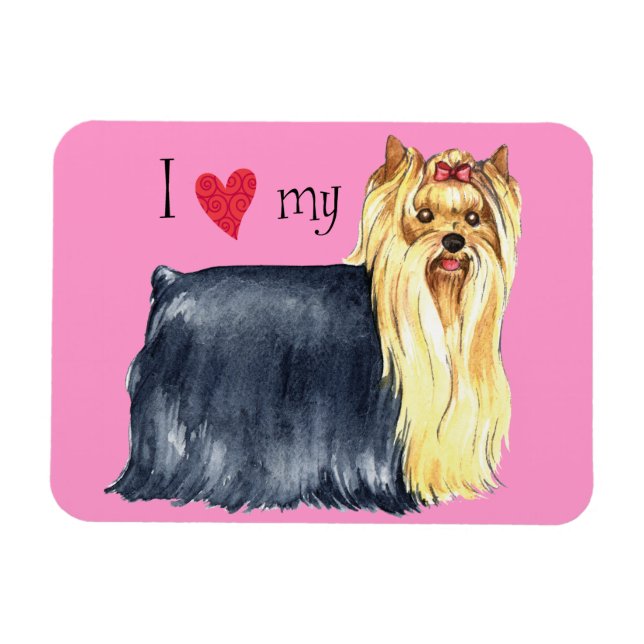 Íman Eu amo meu Yorkie (Horizontal)