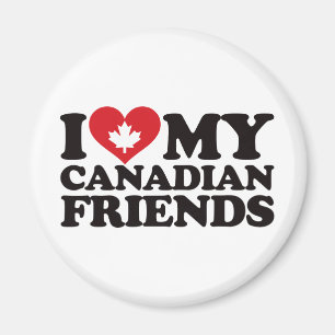 Íman Eu amo meus amigos canadenses
