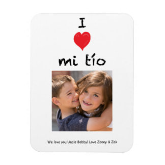 Íman Eu Amo Mi Tio Fotografia Magnet Keepsasaame