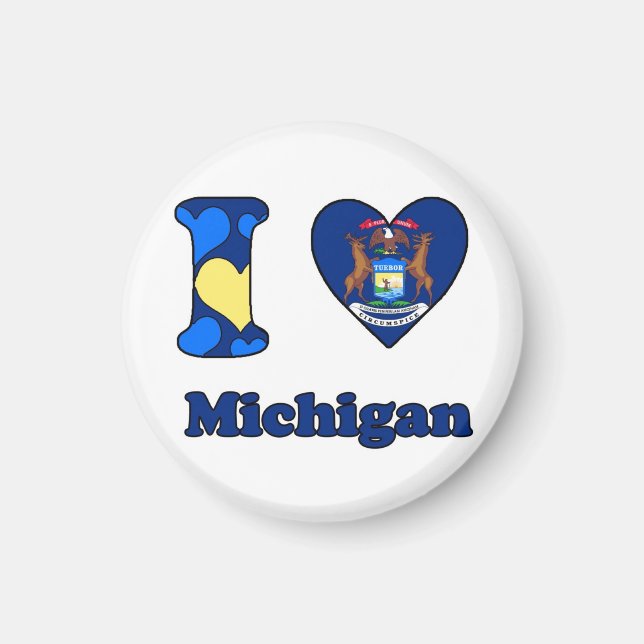 Íman Eu amo Michigan (Frente)