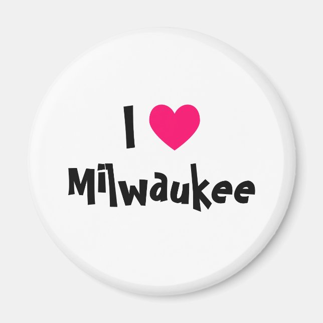 Íman Eu Amo Milwaukee (Frente)