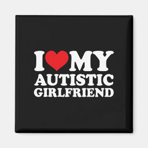 Íman Eu Amo Minha Camisa De Namorada Autista Correspond