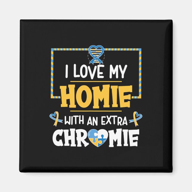 Íman Eu Amo Minha Casa Com Um Autismo De Chromie Extra (Frente)