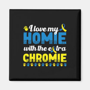 Íman Eu Amo Minha Casa Com Um Sindrom Extra Chromie Bai