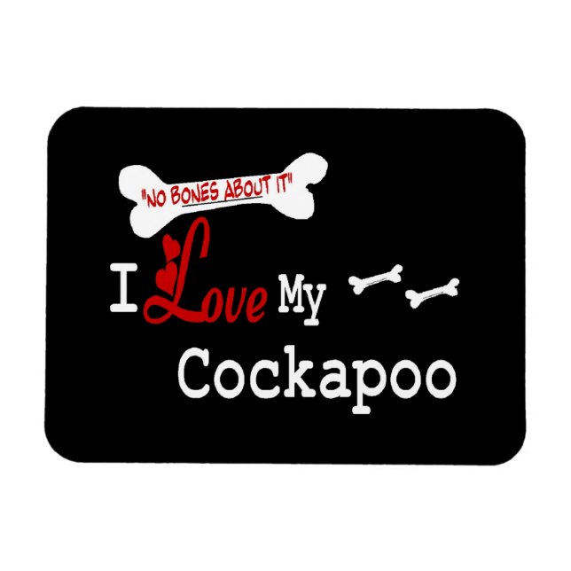 Íman Eu Amo Minha Cockapoo (Horizontal)