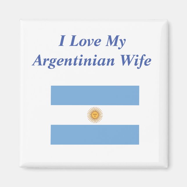 Íman Eu Amo Minha Esposa Argentina (Frente)