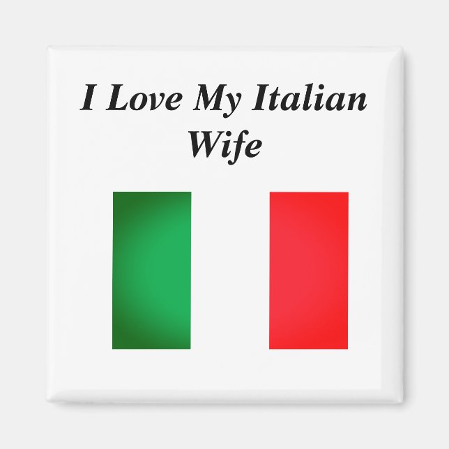 Íman Eu amo minha esposa italiana (Frente)