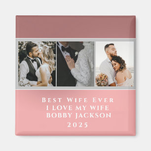Íman Eu Amo Minha Esposa Personalizada 3 Fotos