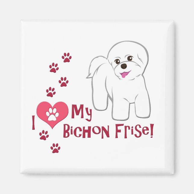 Íman Eu Amo Minha Festa Bichon! (Frente)