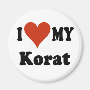 Íman Eu amo minha mercadoria do gato de Korat