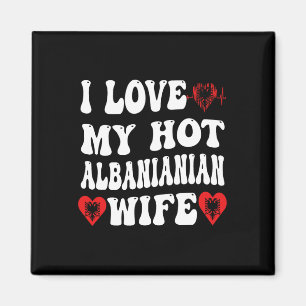 Íman Eu Amo Minha Quente Esposa Albyniana Bandeira Alni