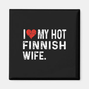 Íman Eu Amo Minha Quente Esposa Finlandesa - Coração Af