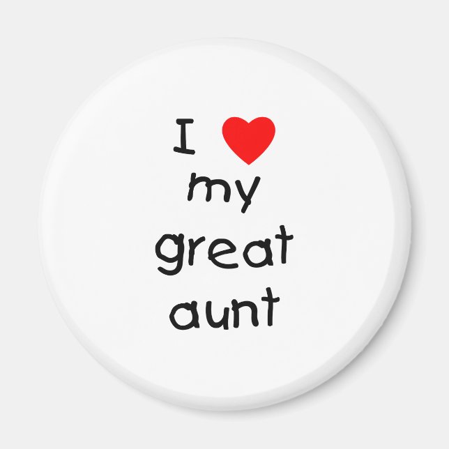 Íman Eu Amo Minha Tia Excelente (Frente)