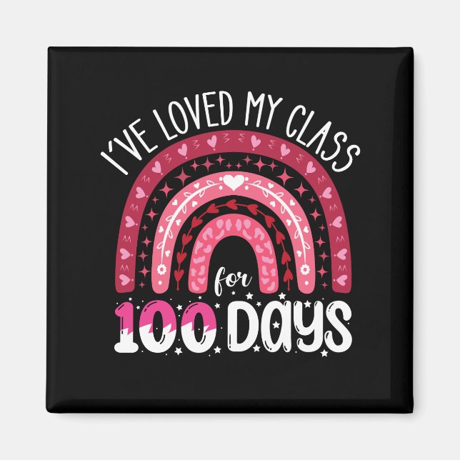 Íman Eu Amo Minha Turma Há 100 Dias de Aula (Frente)