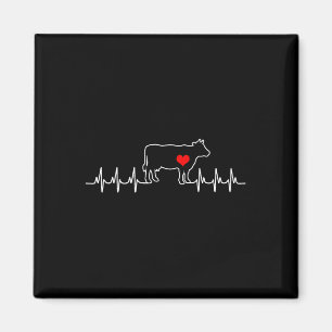 Íman Eu Amo Minha Válvula De Vaca Ekg Doente Cardíaco