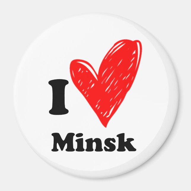 Íman Eu amo Minsk (Frente)