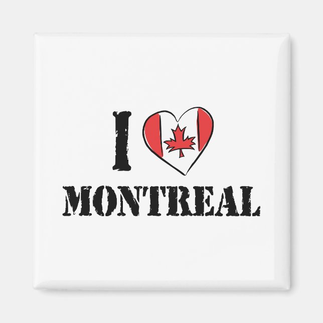 Íman Eu amo Montreal Canada (Frente)