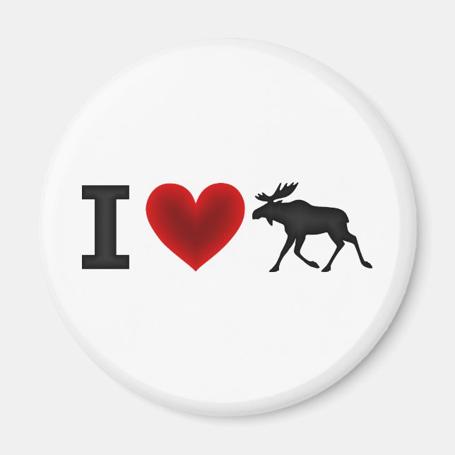 Íman Eu Amo Moose (Frente)