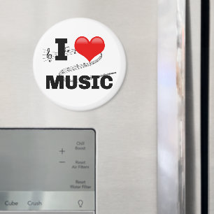 Íman Eu Amo Música, design popular