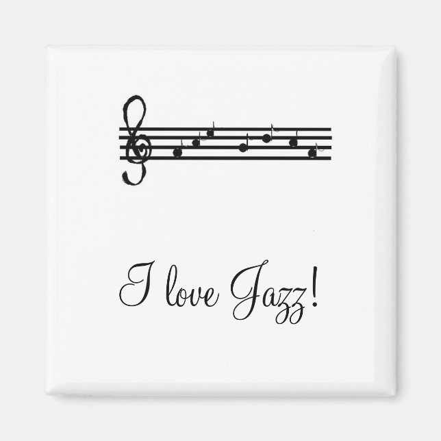 Íman Eu amo música Jazz (Frente)