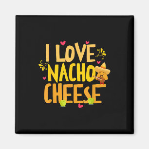 Íman Eu Amo Nacho Cheese Mexicano Engraçado Cinco De Ma