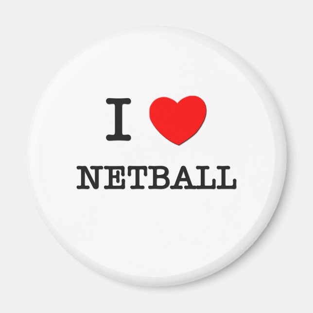 Íman Eu Amo Netball (Frente)